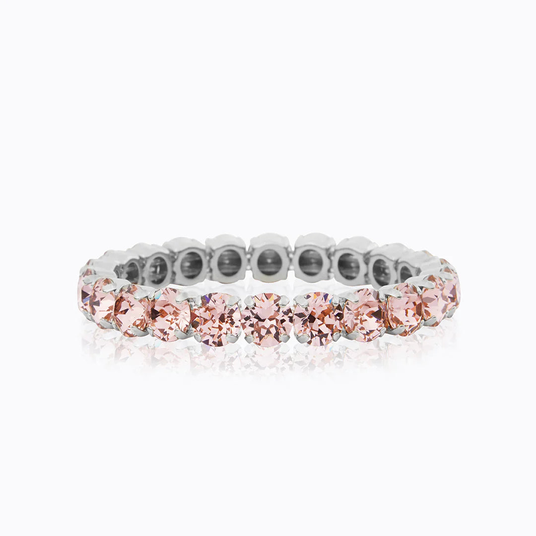 Caroline Svedbom Gia stud bracelet rhodium Vintage rose
