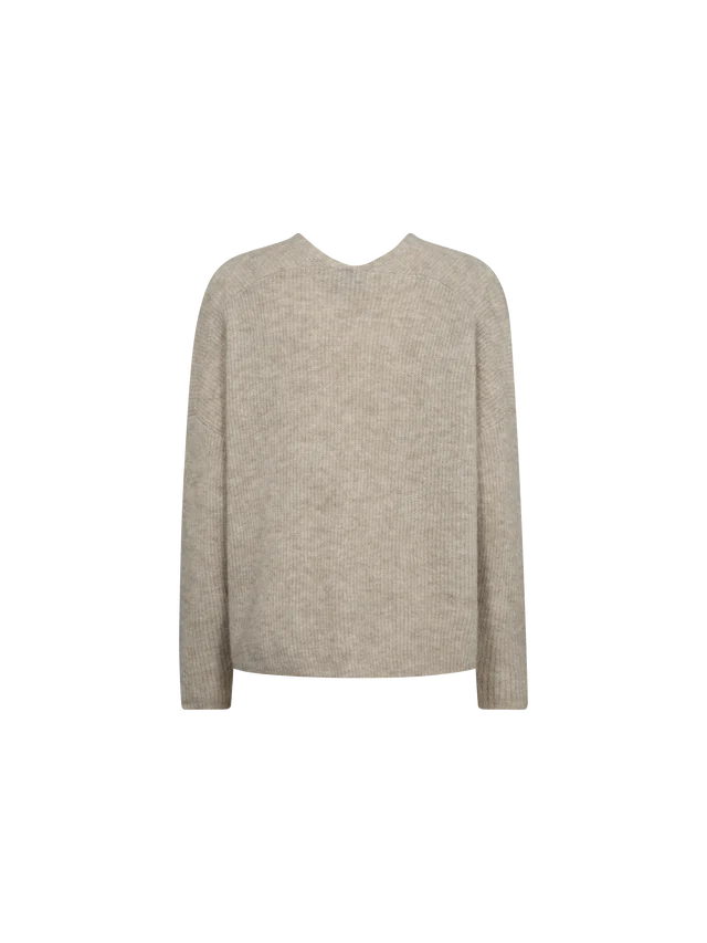 Mos Mosh Thora V neck Feather Grey