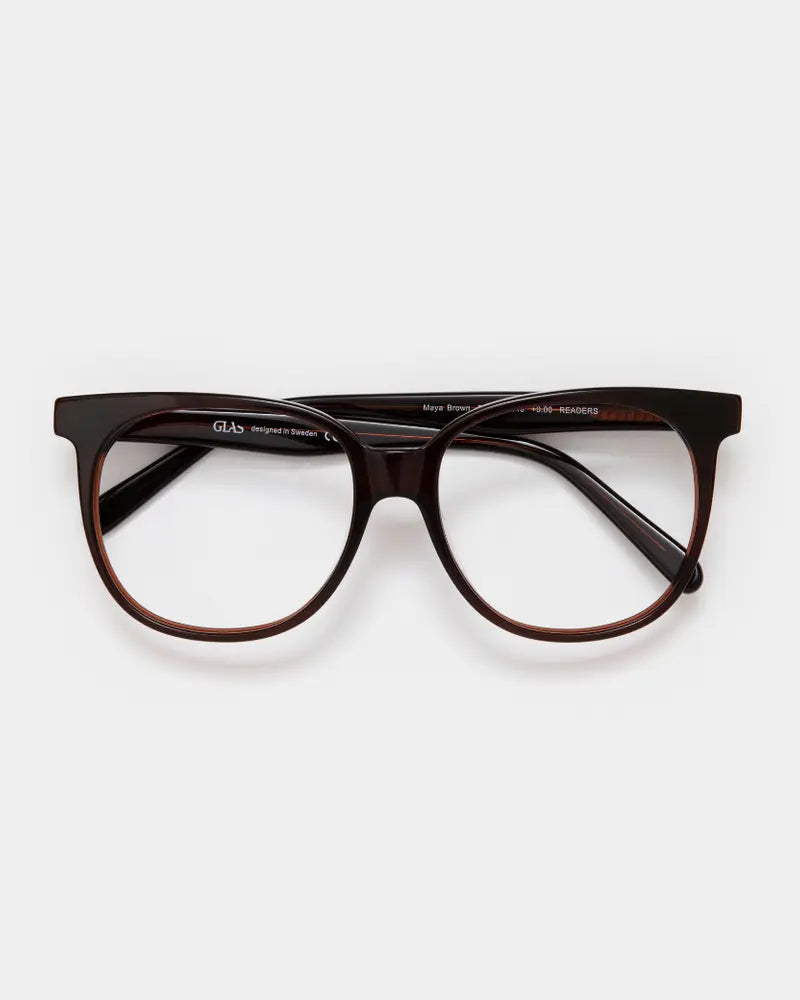 Glas Maya readers Dark Brown