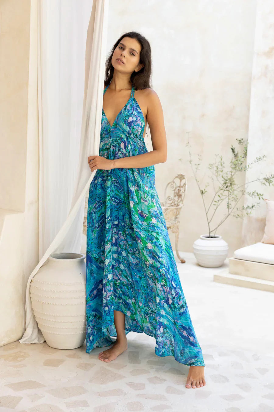 Sophia Alexia Ibiza dress Turquoise Glow