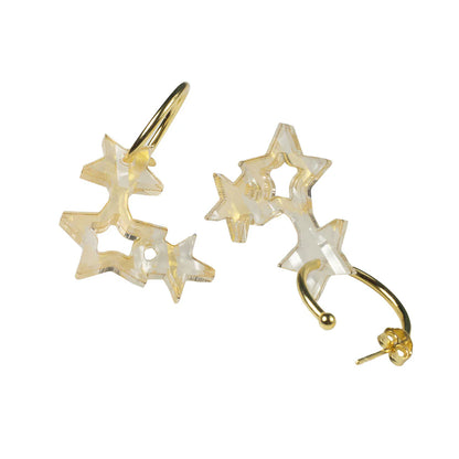 Toolally Falling Star Hoop White pearl