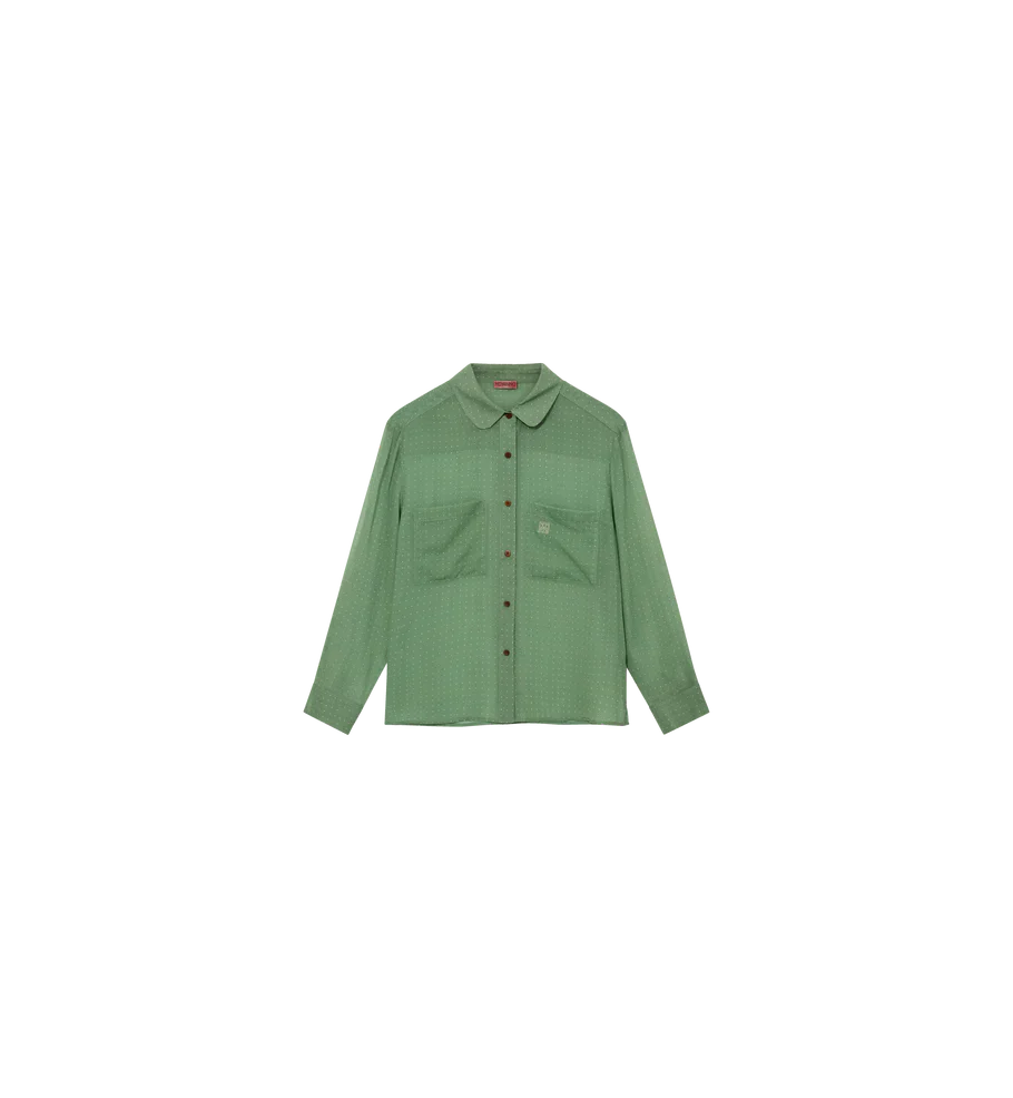 Mos Mosh Devotion Silk Shirt Watercress