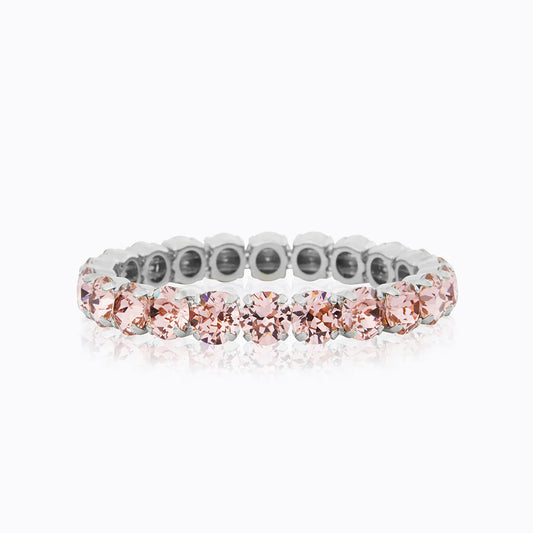 Caroline Svedbom Gia stud bracelet rhodium Vintage rose