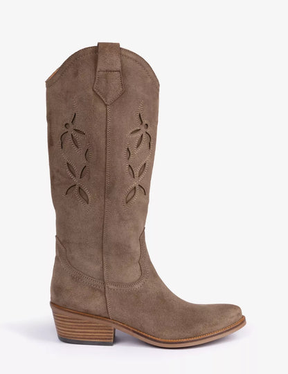 Penelope Chilvers Jasmine Embroidered Boot Sesame