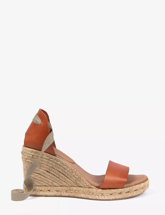 Penelope Chilvers Brook Leather Espadrille Tan