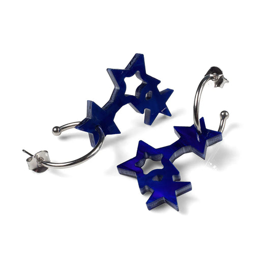 Toolally Falling Star Hoop Blue