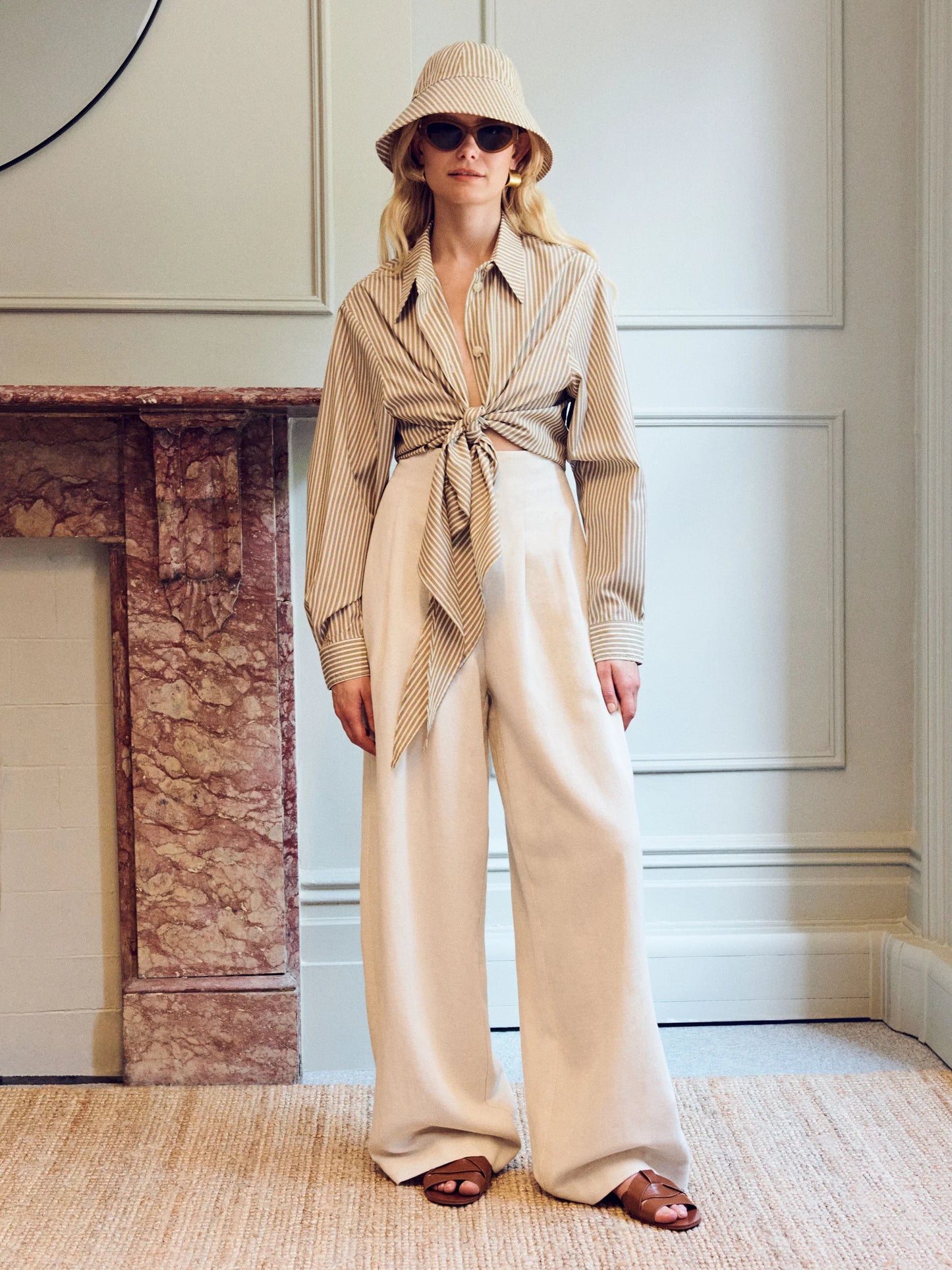 Vivere Miriam Brown Stripe