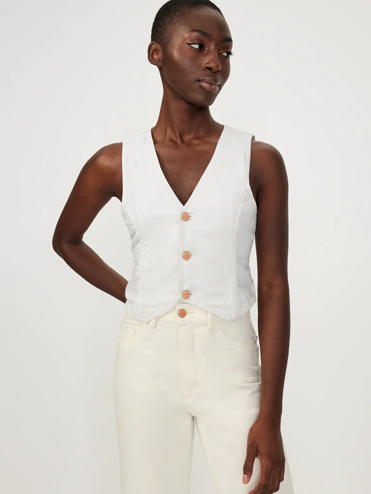 DL1961 Hepburn wide leg vintage 12779 Eggshell