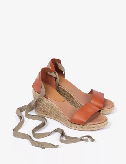 Penelope Chilvers Brook Leather Espadrille Tan