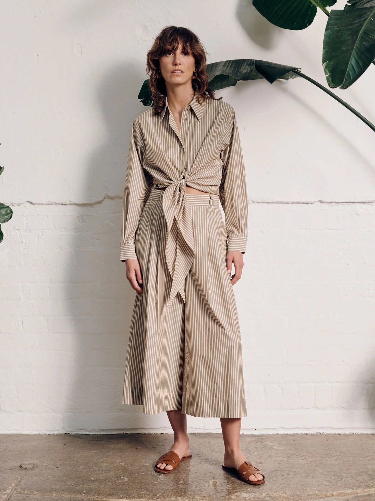 Vivere Miriam Brown Stripe