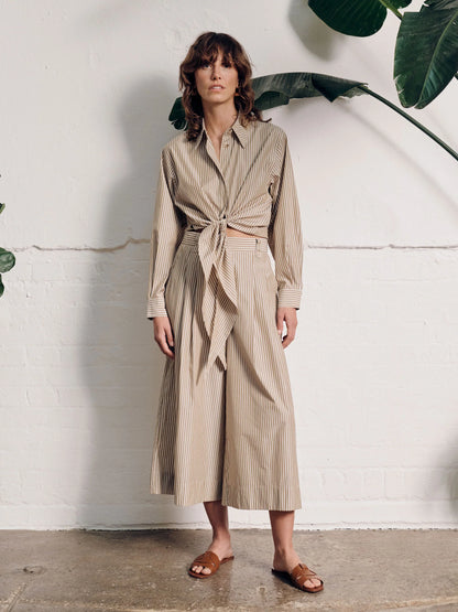 Vivere Miriam Brown Stripe