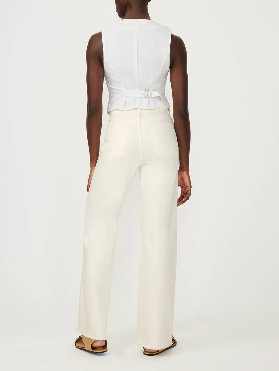DL1961 Hepburn wide leg vintage 12779 Eggshell