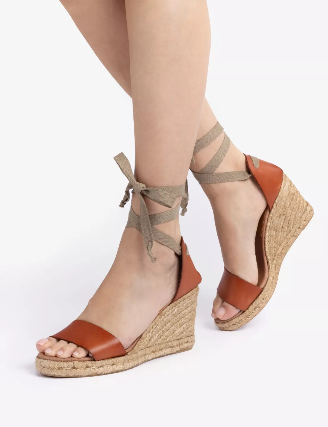 Penelope Chilvers Brook Leather Espadrille Tan