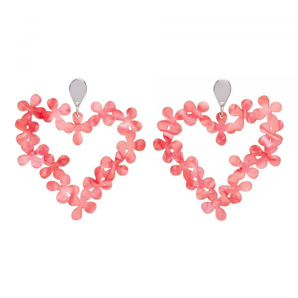 Toolally Hearts in flowers Pink pearl
