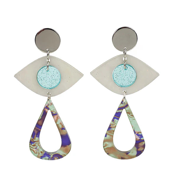Toolally Eye Motif Drops Blue
