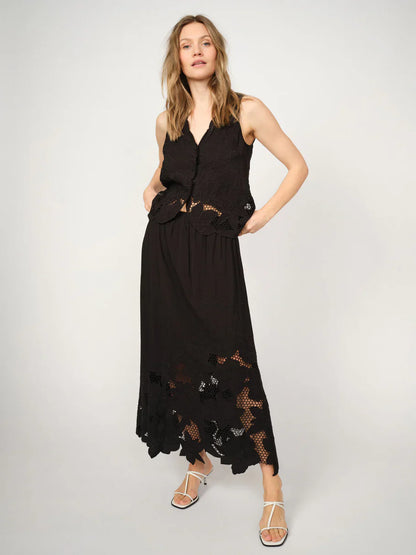 Mos Mosh Daima Brodie Top 170600 Black