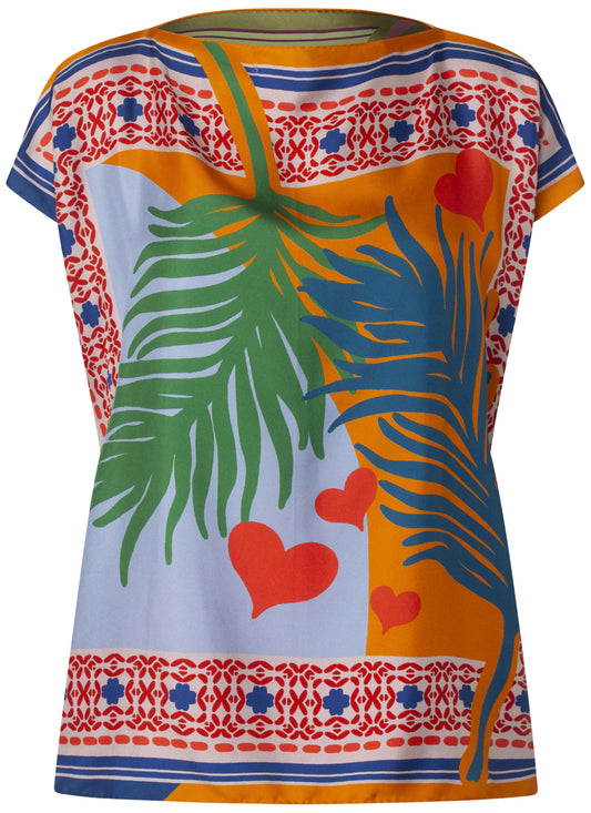Charlotte Sparre Scarf top 3398 Summerfeel Multi lilac