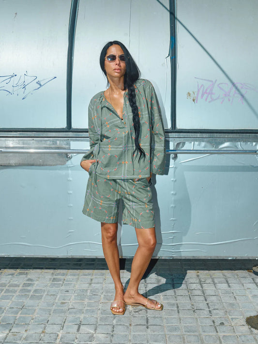 Mos Mosh Share Sensi Blouse Four Leaf Clover