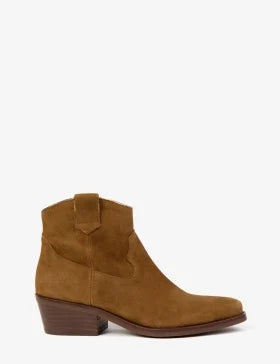 Penelope Chilvers Cassidy Suede Cowboy Boot Tan