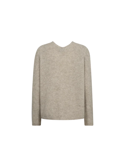 Mos Mosh Thora V neck Feather Grey