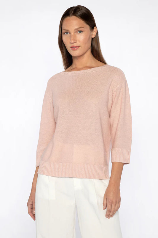 Kinross Textured Easy Pullover Petal
