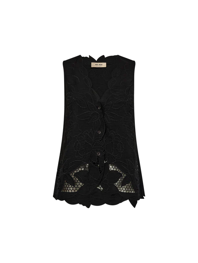 Mos Mosh Daima Brodie Top 170600 Black