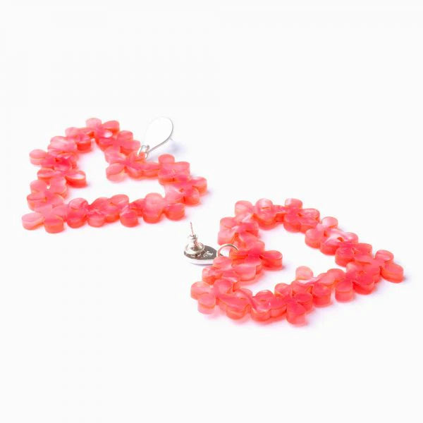 Toolally Hearts in flowers Pink pearl