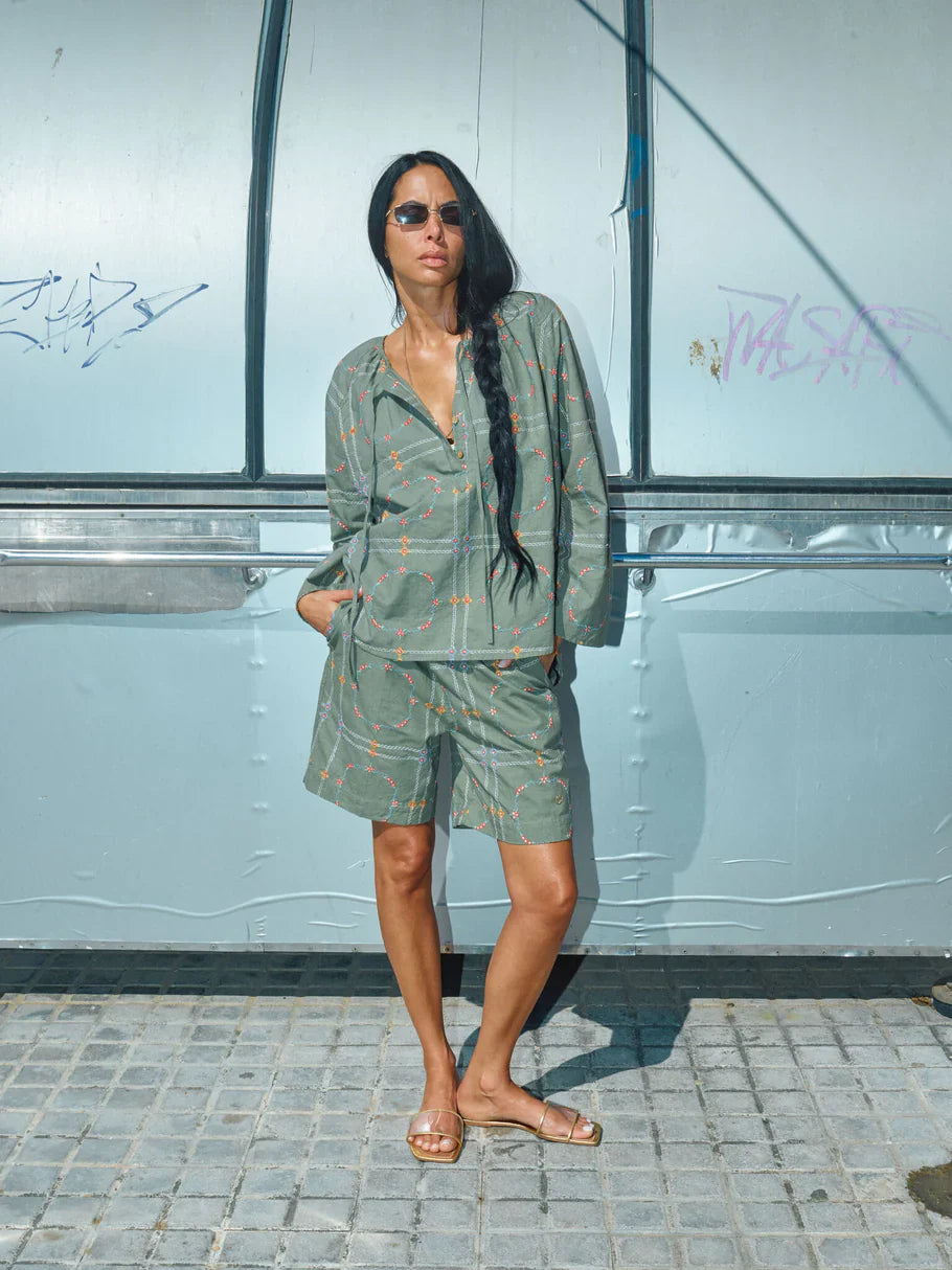 Mos Mosh Share Sensi Blouse Four Leaf Clover
