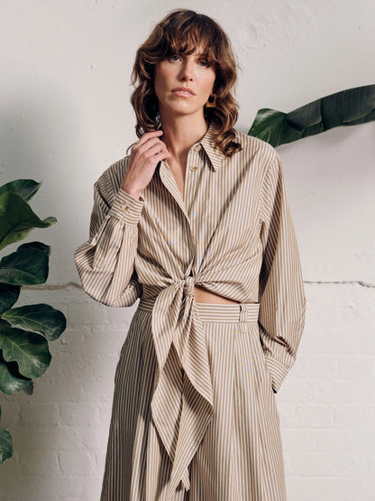 Vivere Miriam Brown Stripe