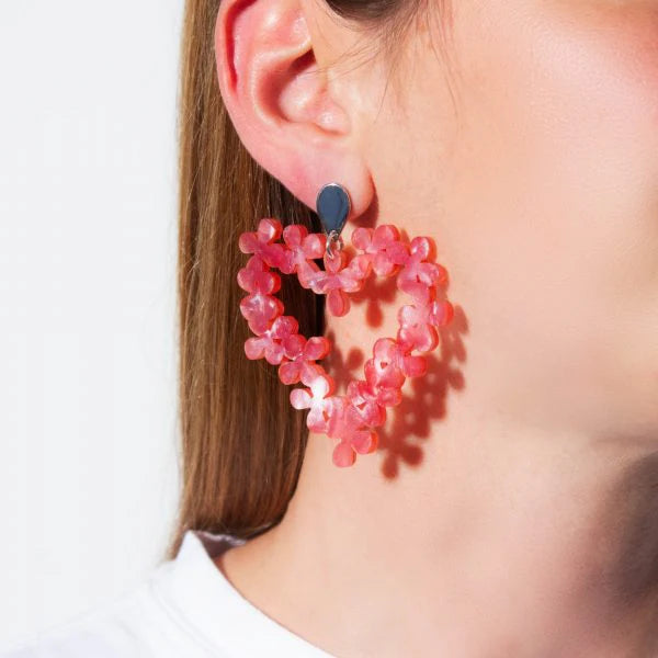 Toolally Hearts in flowers Pink pearl
