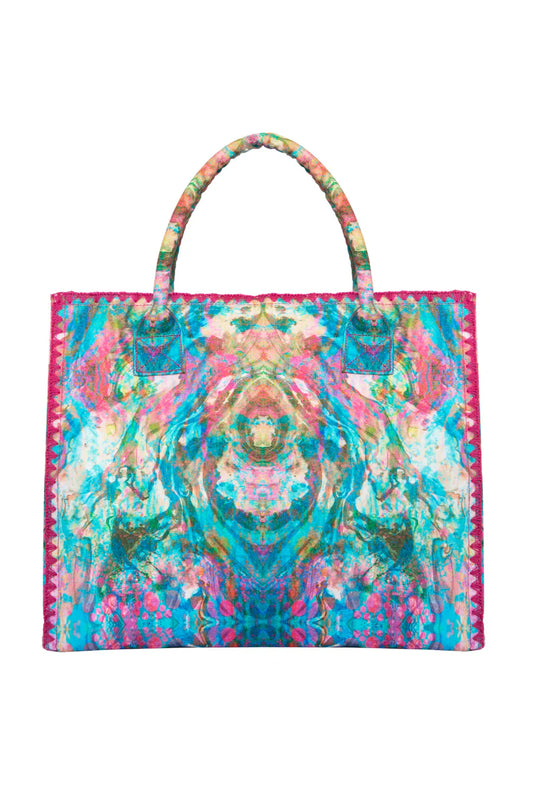 Sophia Alexia Barbados Beach Bag Liquid  rainbow