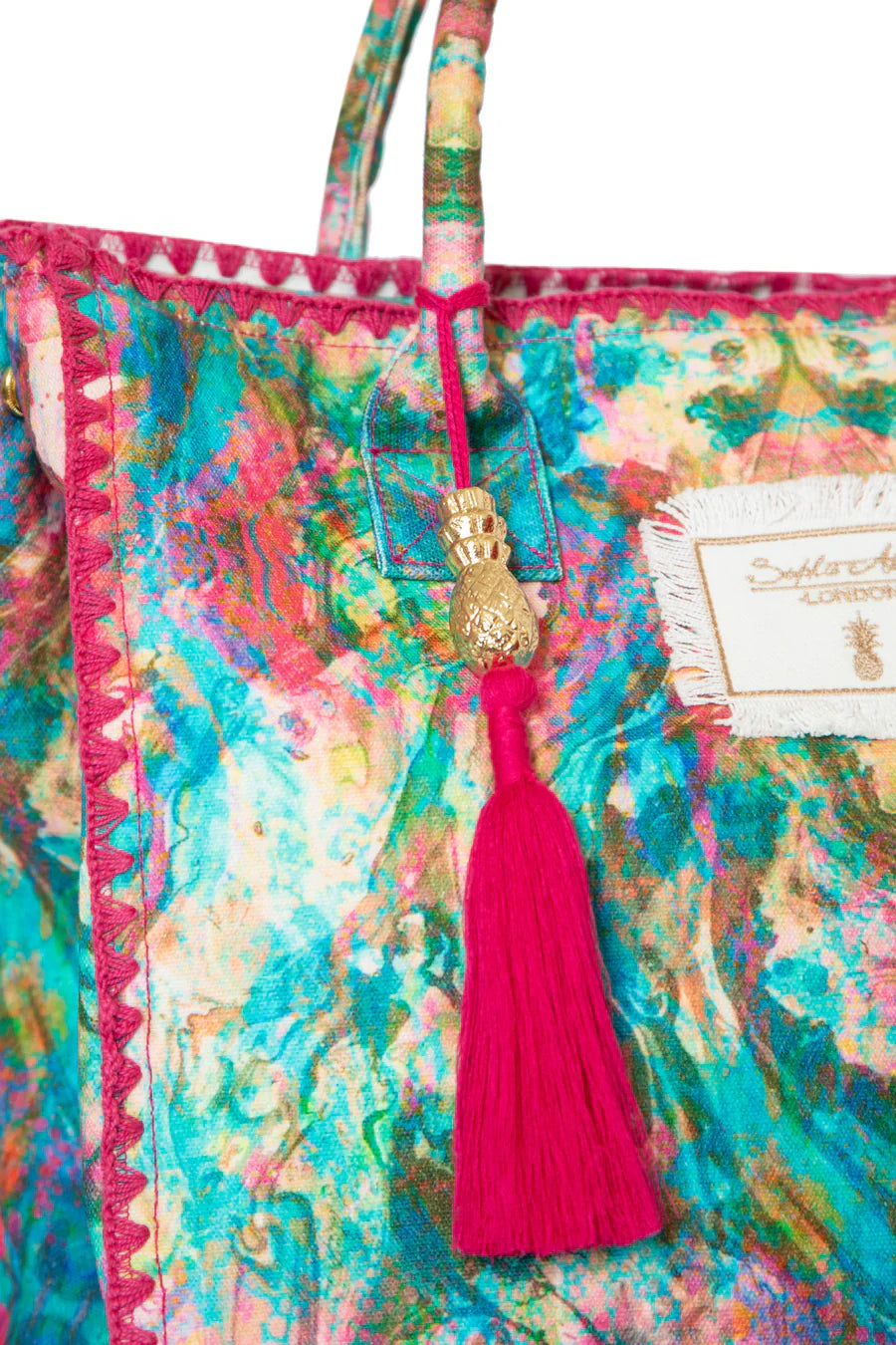 Sophia Alexia Barbados Beach Bag Liquid  rainbow